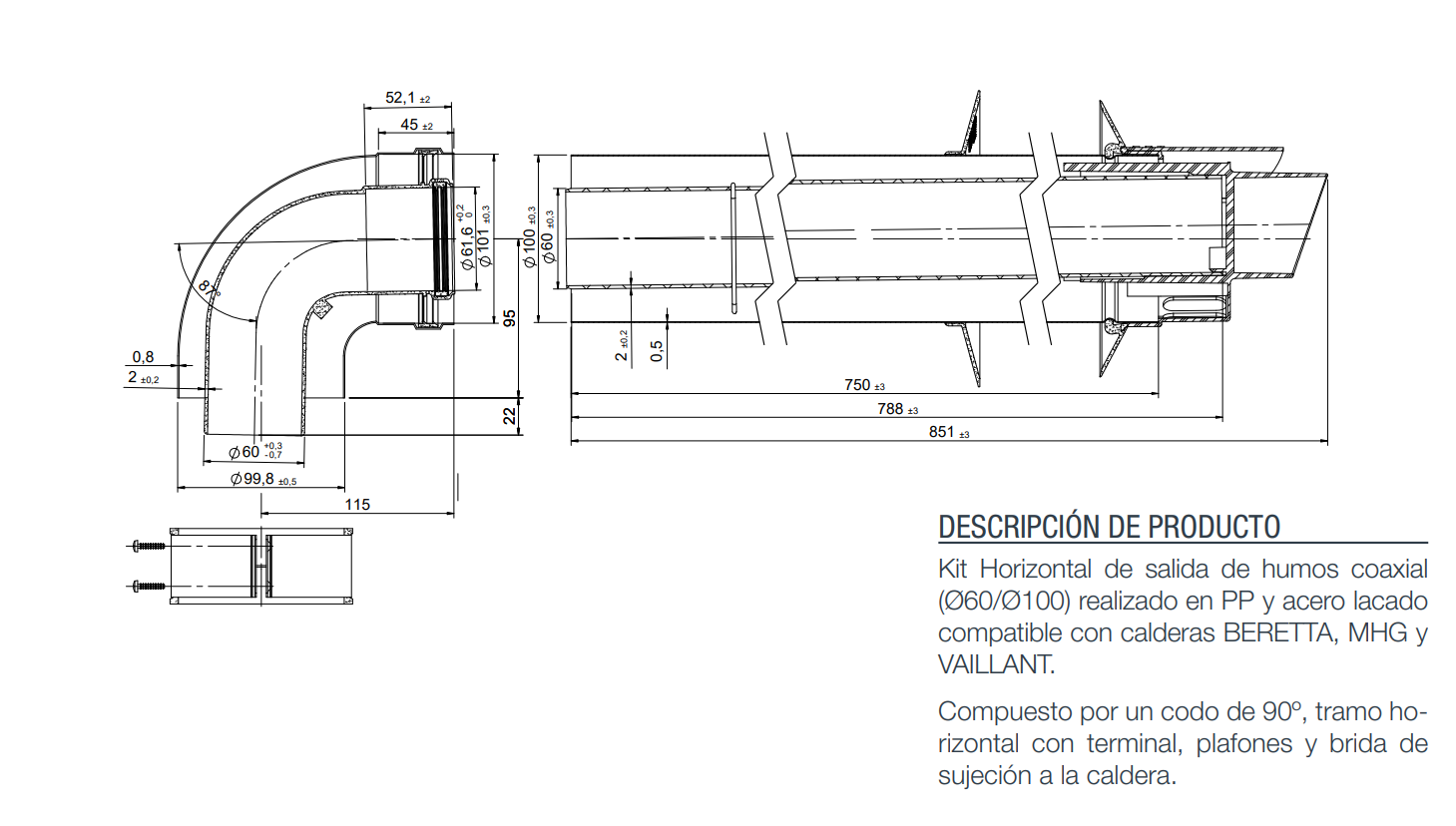 Medidas y descripción del producto